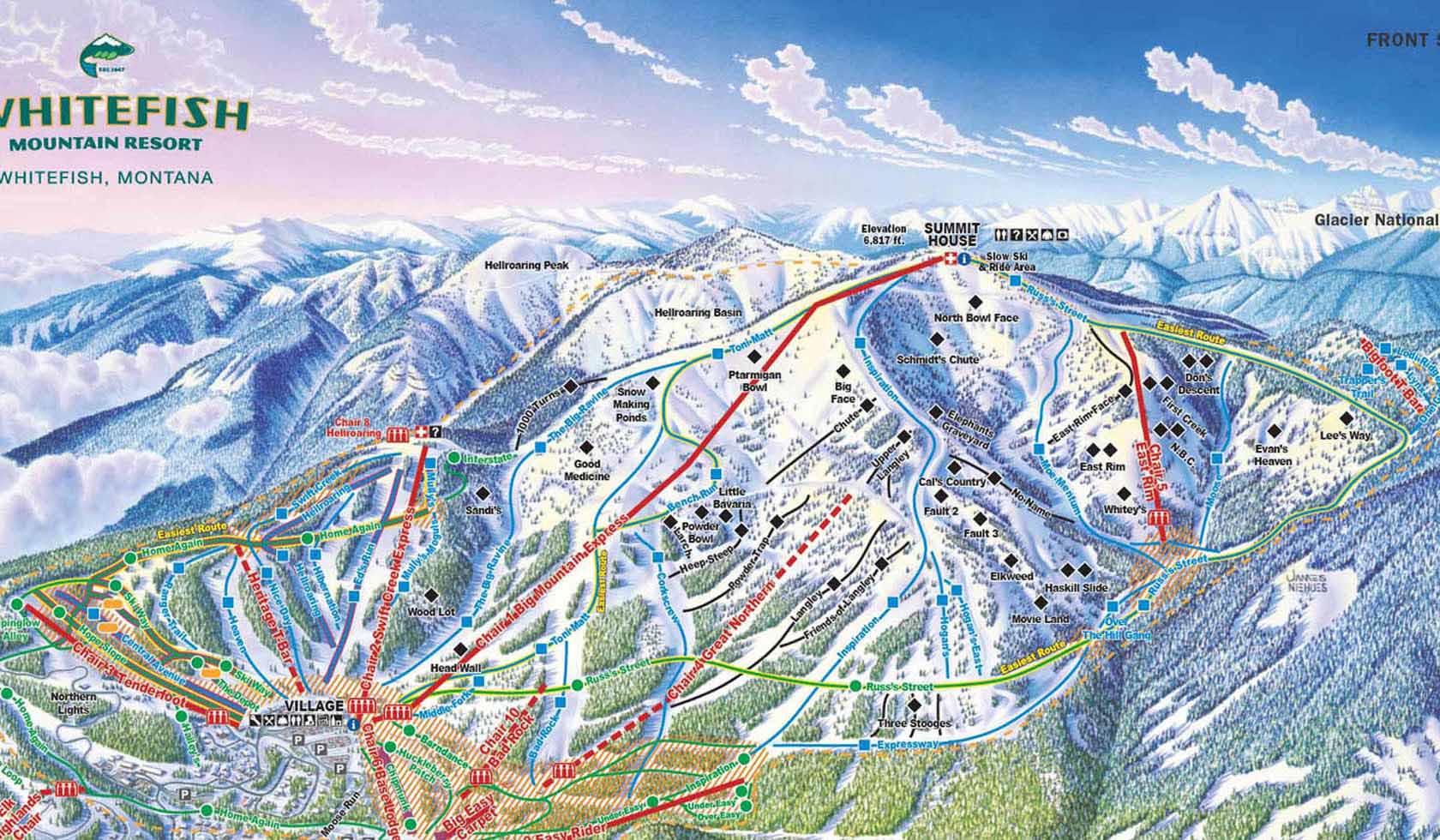 Whitefish Mountain Resort Downhill Ski Area